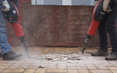 Demolition construction by Wolfe Construction